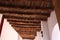 Wooden ceiling in chapel
