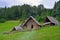 Wooden Celtic house in a Slovakian open air museum