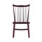 Wooden chair front view vector icon furniture. Classic interior sit. Retro brown cartoon home element flat room