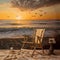 A Wooden Chair by the Sea