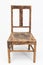 Wooden chair from the turn of the 70s and 80s from the previous century with rustic color. Short legs. Polish design and