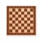 Wooden chess board. Board for playing checkers