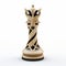 Wooden Chess Piece With Realistic Art Nouveau Design
