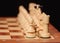 wooden chess pieces