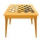 Wooden Chess Table with Chessboard Engraved on It as Tabletop Game Vector Illustration