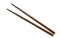 Wooden chopsticks handmade by rosewood on white background