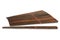 Wooden chopsticks handmade by rosewood on white background