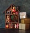 Wooden Christmas decorative house