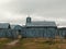 Wooden church building under a cloudscape in Fuerte Bulnes, Punta Arenas, Chile