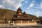 Wooden church of Holy Prophet Elijah Ilinskaya , village Dora, near Yaremche - cultural monument, Ukraine. Carpathians.