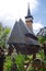 The wooden church`Nativity of the Virgin` in Ieud Hill, the oldest wood church in Maramures.