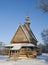 Wooden church Nikola\'s in Russia Suzdal in winter