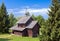 Wooden church. Russia. Vitoslavlitsy, Great Novgorod.