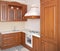 Wooden classic kitchen.