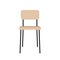 Wooden classic school chair isolated. Back to school. Vector illustration, flat design