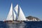 Wooden classical yachts racing in Bodrum, Turkey