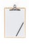 Wooden Clipboard using for attach planning paper with pencil on