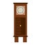 Wooden clock antique isolated icon