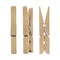 Wooden Clothespin Isolated