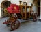 Wooden coach in Catania, Sicily, Italy