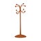 Wooden coat rack cartoon icon