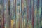 Wooden colored wet background of old wall boards