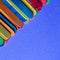 Wooden colorful sticks decoration, multi colored background