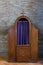 Wooden confessional  in the Basilica of Sant`Apollinare in Classe, Ravenna