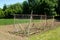 Wooden constructions on the organic farm