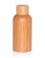 Wooden cosmetic dropper bottle isolated white background