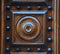 Wooden crafts door detail, Italy