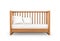 Wooden crib, on white background.