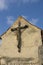 Wooden cross in the medieval fortress Rasnov, Transylvania