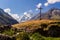 Wooden cross in Pennine Alps, Switzerland