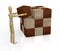 Wooden cube puzzle