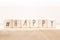 Wooden cubes with a Hashtag and the word Happy, smile and heart, social media concept background