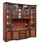 Wooden cupboard with glass doors