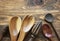 Wooden cutlery kitchen ware