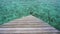 Wooden deck at Maldives pricate resort