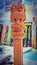 Wooden Decorative Ashoka Pillar National Emblem India Ashok Statue