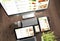 wooden desktop devices online supermarket responsive design