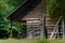Wooden and dilapidated shack in a Tennessee Forest
