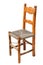 Wooden dining chair rustic style