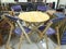 Wooden dinning table with four chair