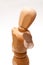 Wooden doll hand posture