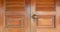 Wooden door with antique knob