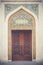 Wooden door Arabic decorations