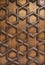 Wooden Door carving Geometric pattern decorative ornament texture background