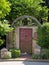 Wooden door in gate, St. Augustine, Florida