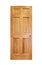 Wooden door isolated